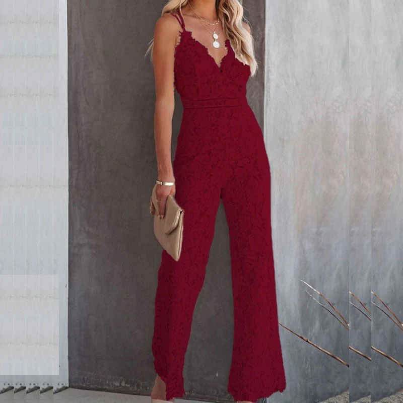 Romy | Jumpsuit With Lace - Image 2