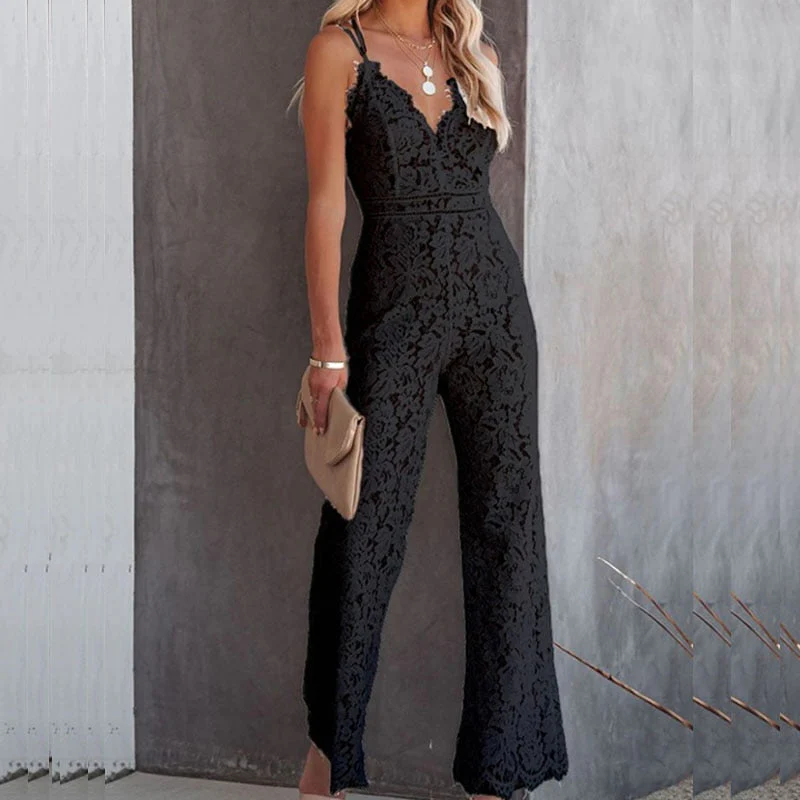 Romy | Jumpsuit With Lace - Image 4