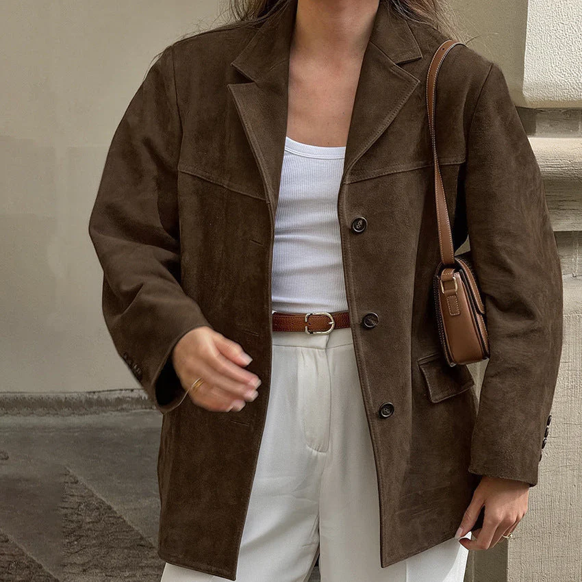 Romy | Suede Blazer - Image 9