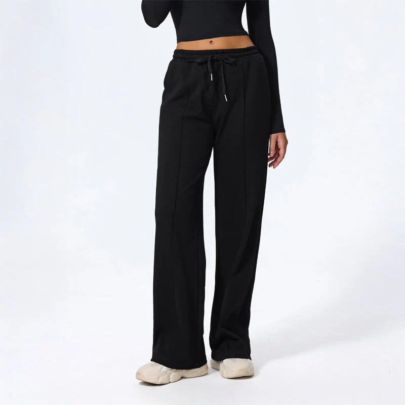Rosie Wide Leg Lounge Pants | Drawstring Waist Relaxed Fit Pants - Image 12