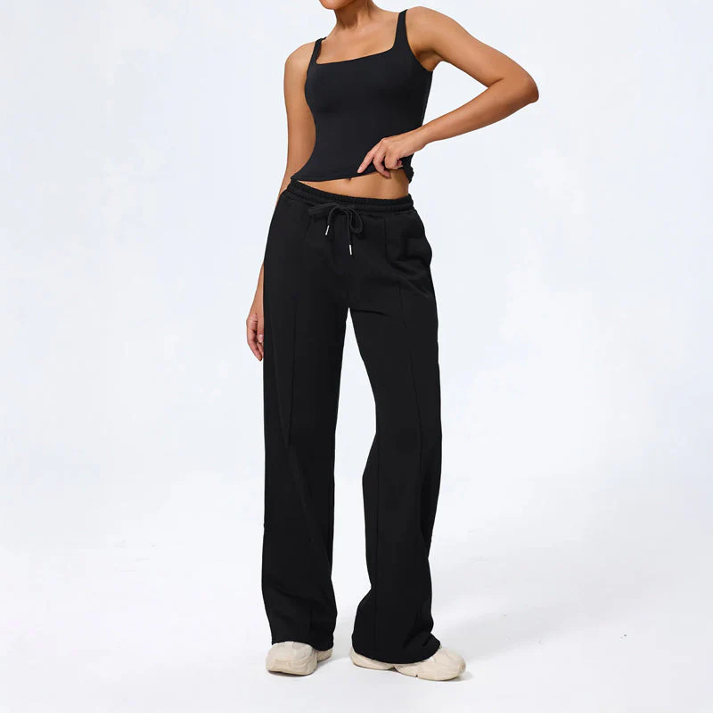 Rosie Wide Leg Lounge Pants | Drawstring Waist Relaxed Fit Pants - Image 13