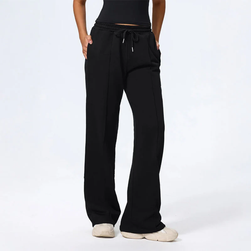 Rosie Wide Leg Lounge Pants | Drawstring Waist Relaxed Fit Pants - Image 14