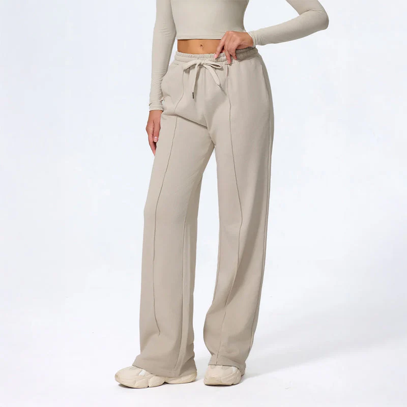 Rosie Wide Leg Lounge Pants | Drawstring Waist Relaxed Fit Pants - Image 2