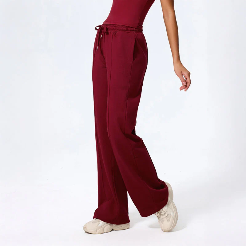 Rosie Wide Leg Lounge Pants | Drawstring Waist Relaxed Fit Pants - Image 4
