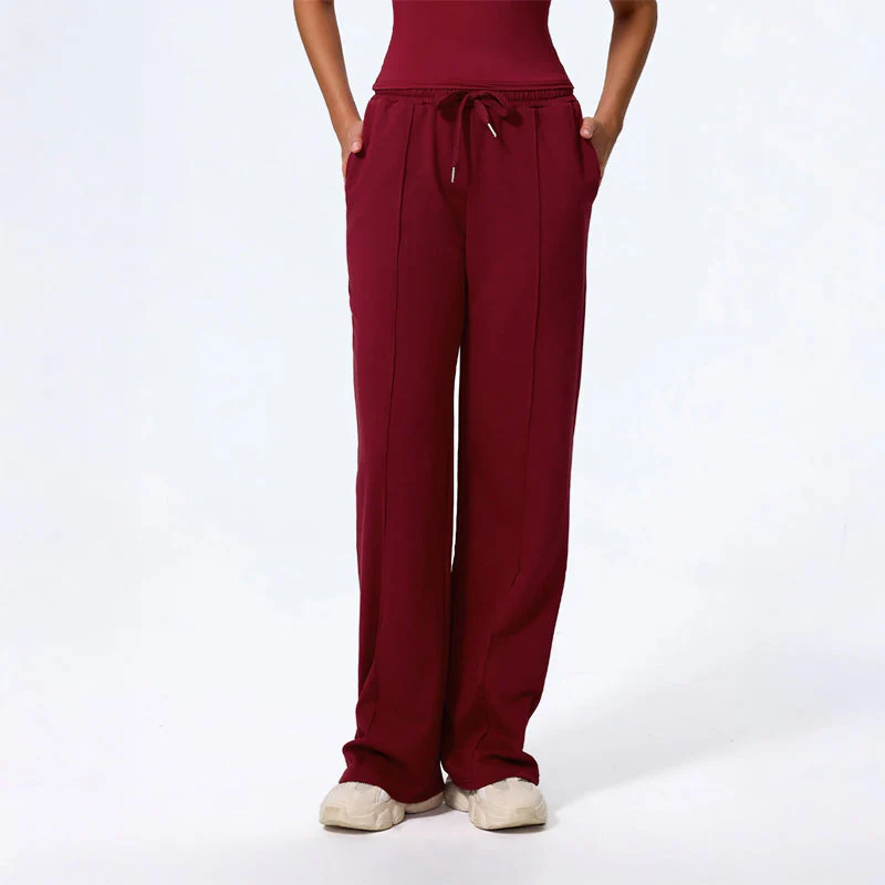 Rosie Wide Leg Lounge Pants | Drawstring Waist Relaxed Fit Pants - Image 6