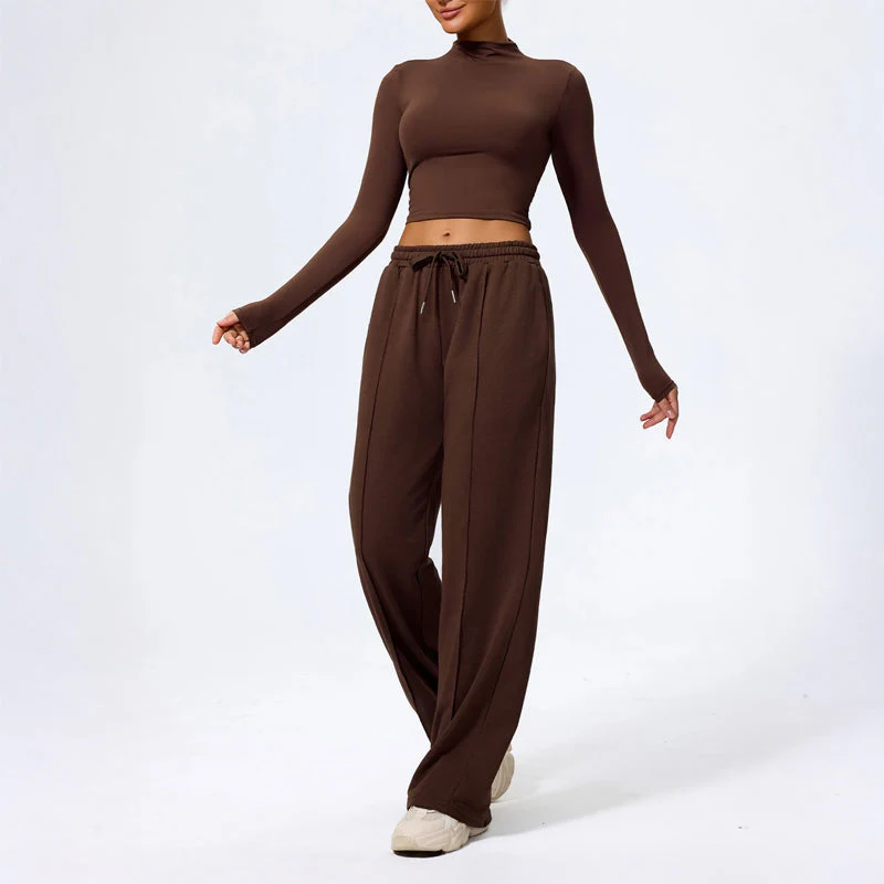 Rosie Wide Leg Lounge Pants | Drawstring Waist Relaxed Fit Pants - Image 8