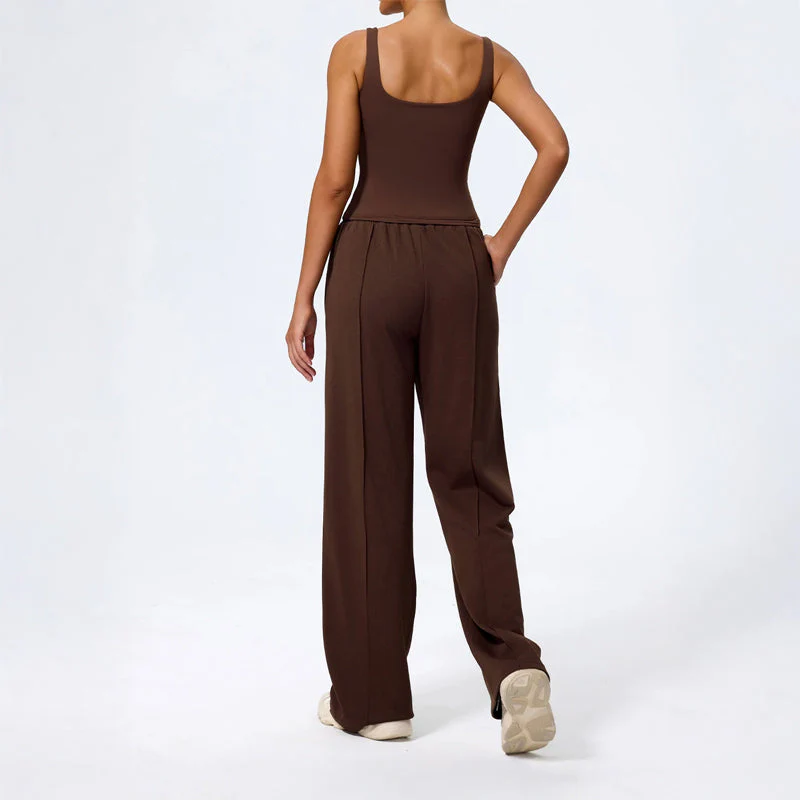 Rosie Wide Leg Lounge Pants | Drawstring Waist Relaxed Fit Pants - Image 9