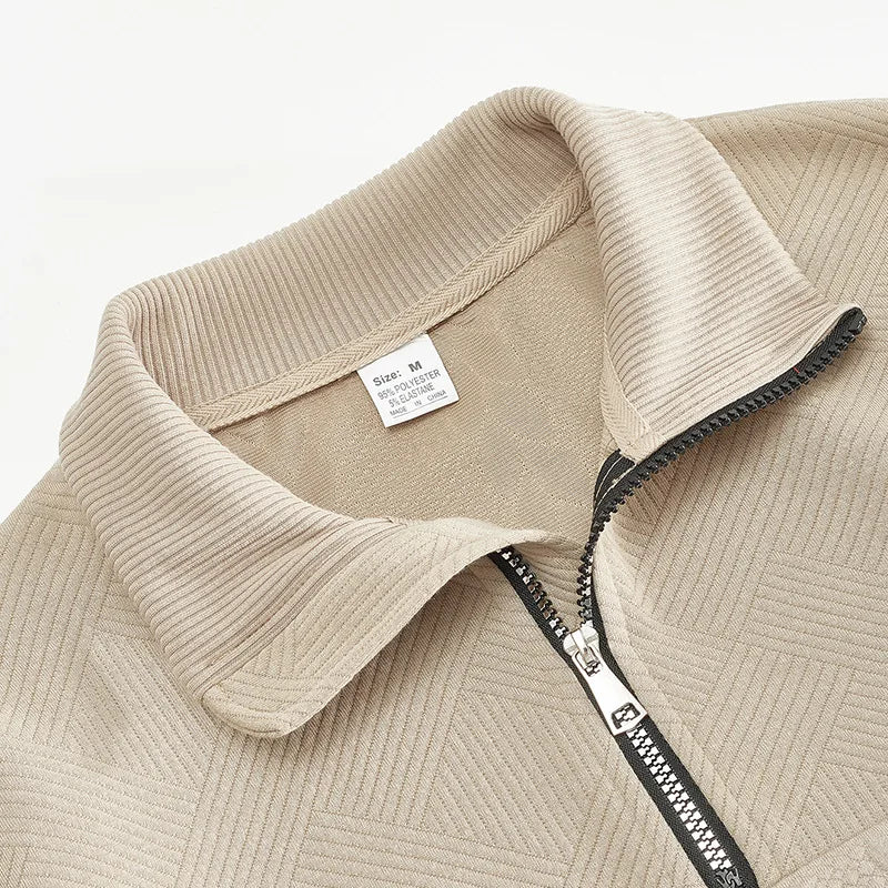 Leo Cozy Knit Sweater | Half-Zip Cable-Knit Pullover - Image 14