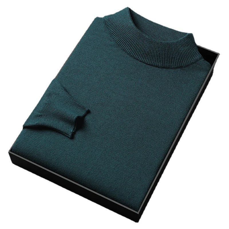 Men's Turtleneck Sweater – Knitted – Regular Fit – Ribbed Trims – Long Sleeves - Image 5