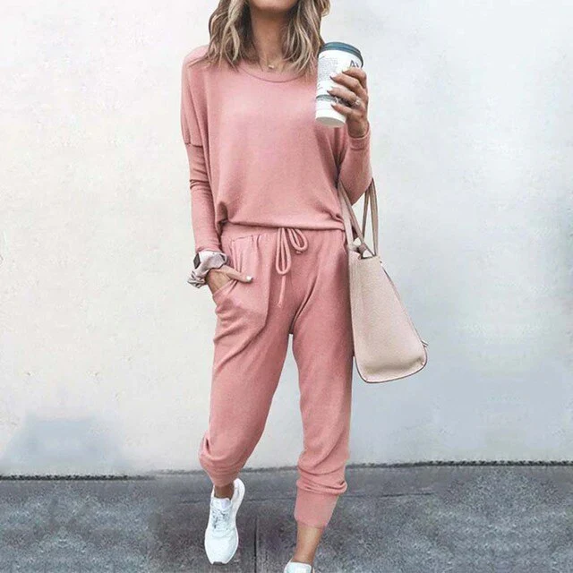 Women's Loungewear Set – Relaxed Fit – Jogging Pants with Drawstring Waist – Casual Comfort - Image 5