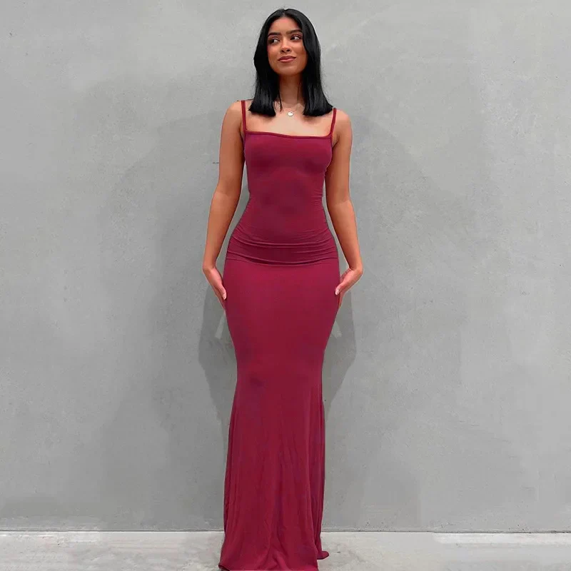 Ladies Evening Dress – Fitted – Straight Neckline – Long Dress – Elegant Fit - Image 18