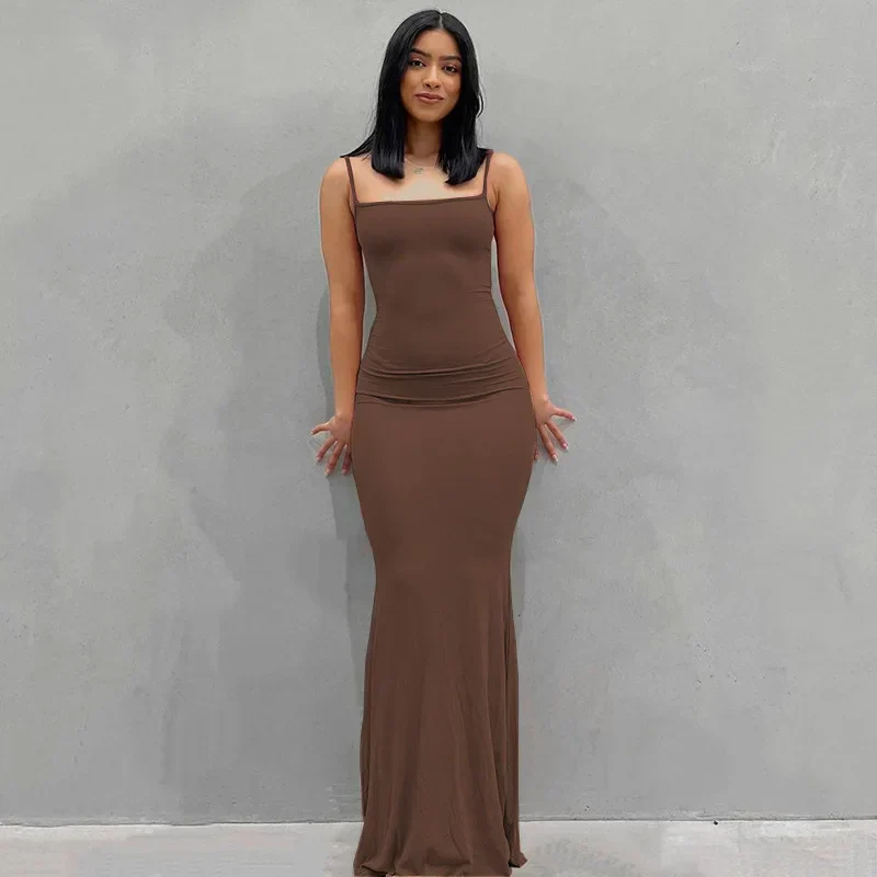 Ladies Evening Dress – Fitted – Straight Neckline – Long Dress – Elegant Fit - Image 7
