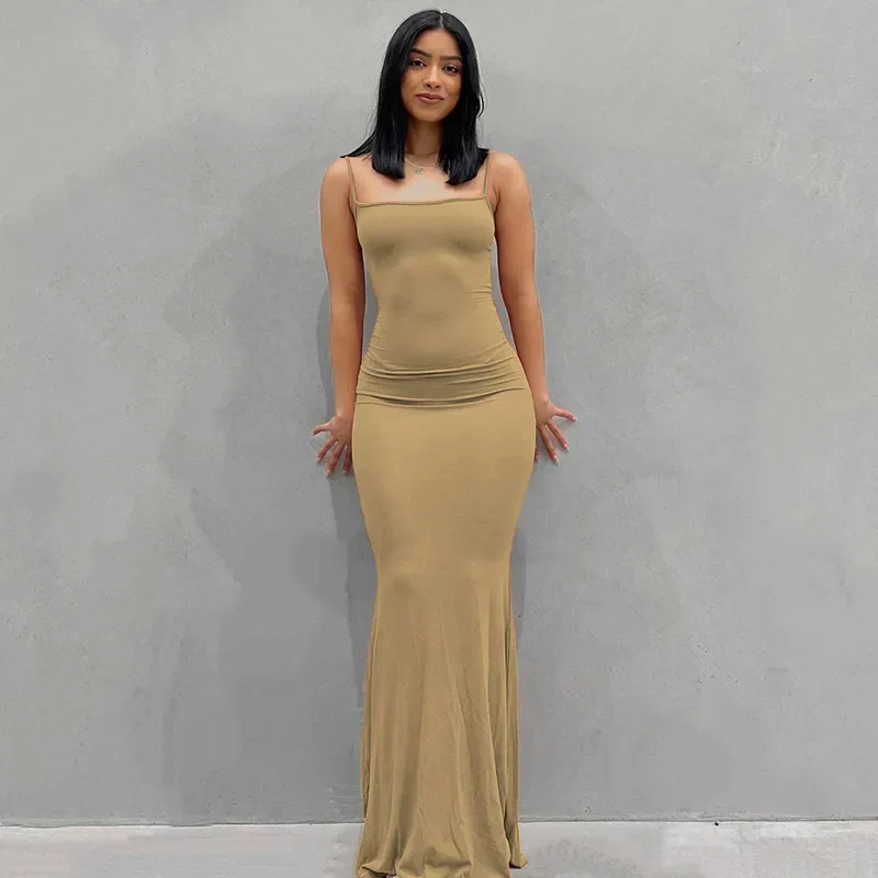 Ladies Evening Dress – Fitted – Straight Neckline – Long Dress – Elegant Fit - Image 9