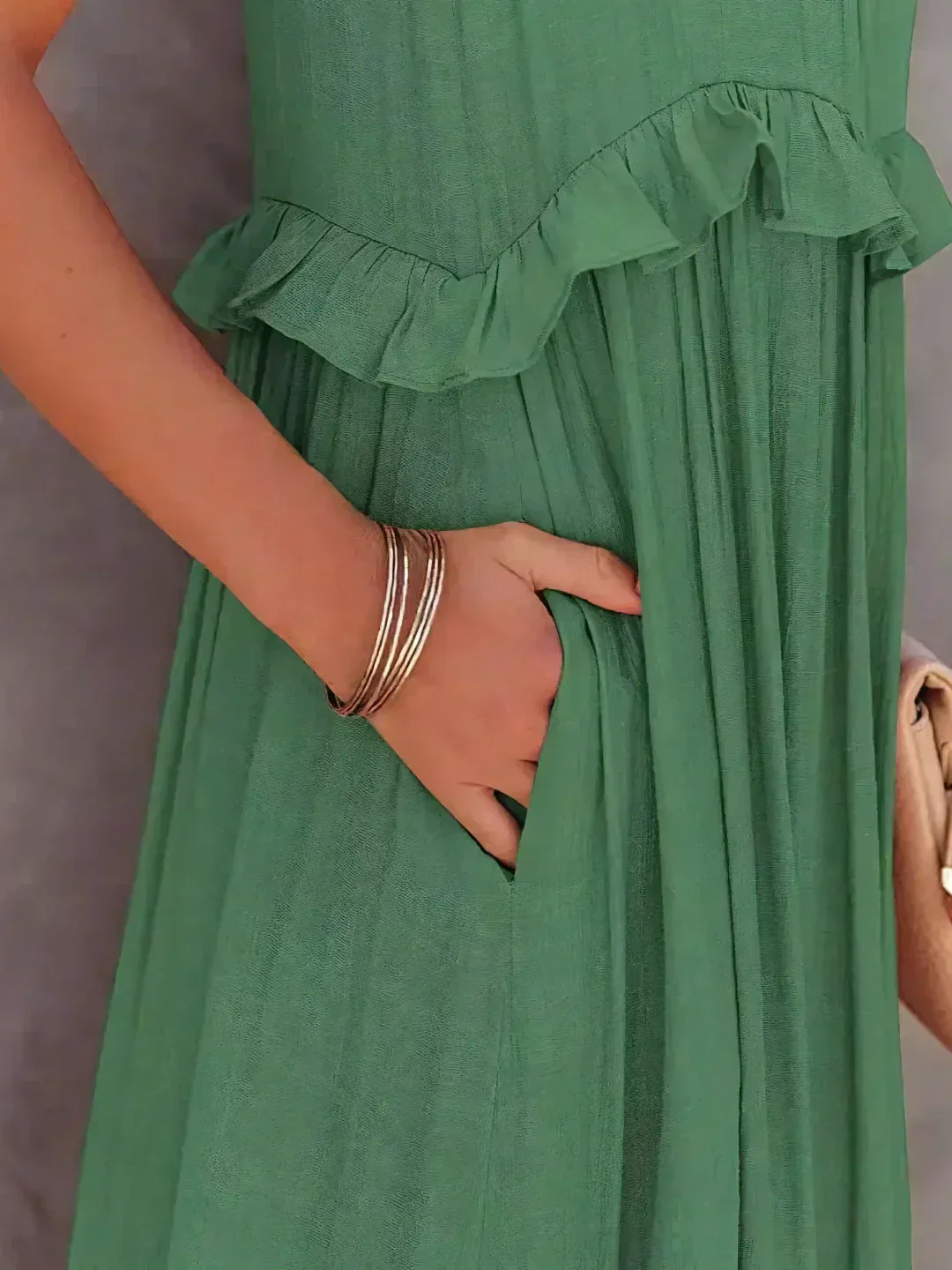 Ladies Maxi Dress – Sleeveless – Halterneck – Layered Skirt – Airy Fit - Image 21