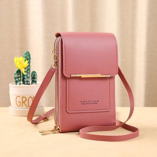 Ladies Shoulder Bag – Compact Design – Adjustable Strap – Flap with Metal Detail - Image 4