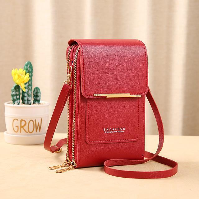 Ladies Shoulder Bag – Compact Design – Adjustable Strap – Flap with Metal Detail - Image 8