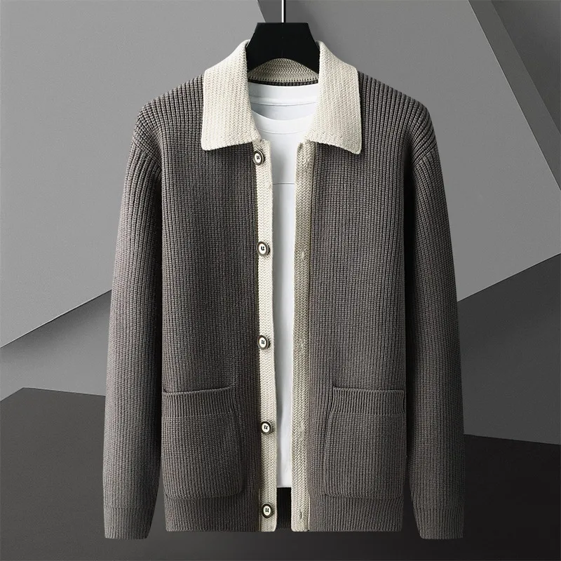 Sebastian Regular Fit Cardigan | Collared Button Front Cardigan - Image 3