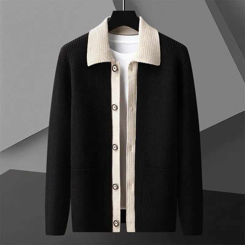 Sebastian Regular Fit Cardigan | Collared Button Front Cardigan - Image 4