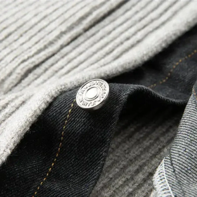 Sebastian Relaxed Fit Knit Jacket | Collared Button Front Knit Jacket - Image 5