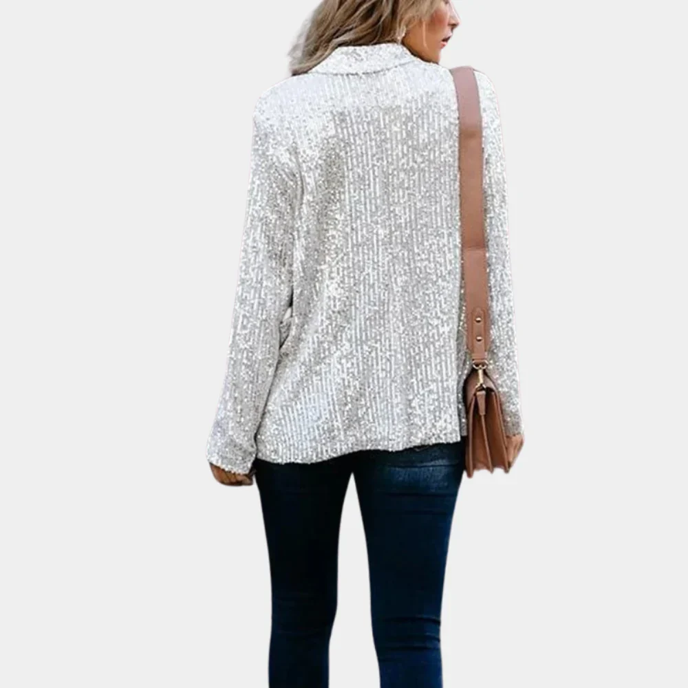 Ladies Blazer - Sequins - Tailored Fit - Long Sleeves - Elegant Look - Image 6