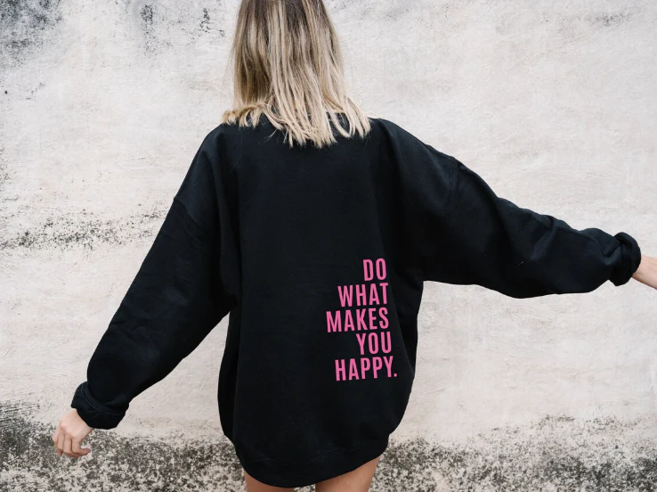 Ladies Hoodie – Regular Fit – Long Sleeves – Comfortable Casual – Motivational Back Print - Image 5