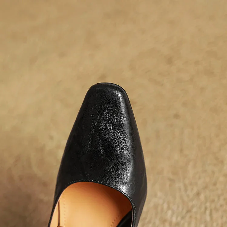 Sienna Block Heel Mary Jane Heels | Square Toe Strap Mary Jane Heels - Image 14