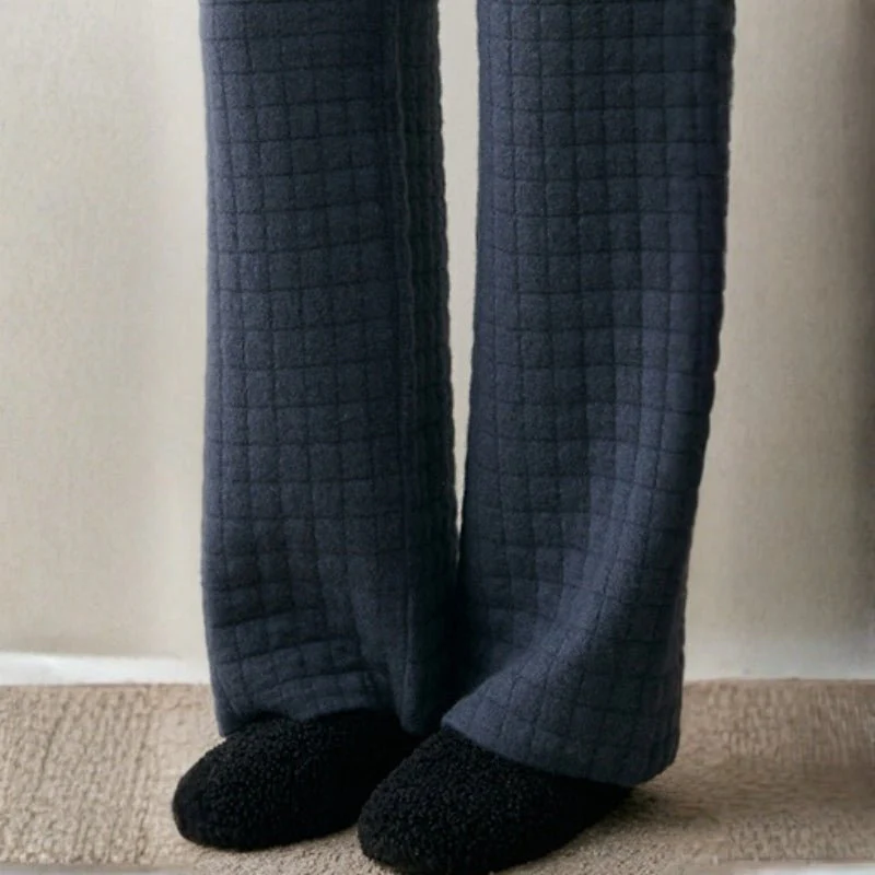 Sienna Quilted Wide Leg Pants | Relaxed Fit Drawstring Pants - Image 12