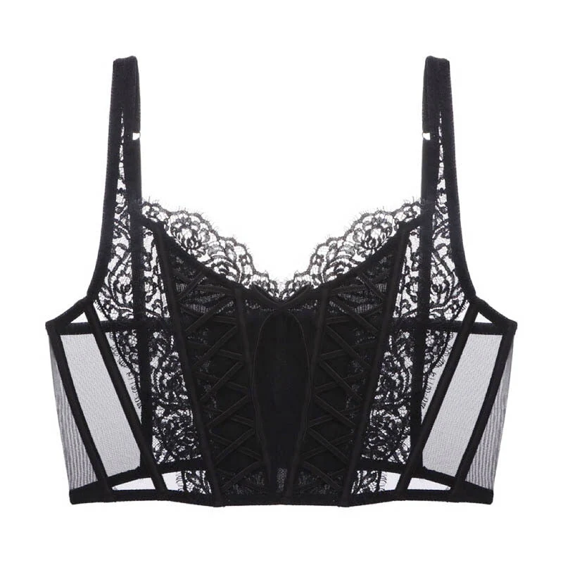 Women's Corset Top – Lace Details – Reinforced Fit – Lace-up Closure – Elegant Design - Image 7