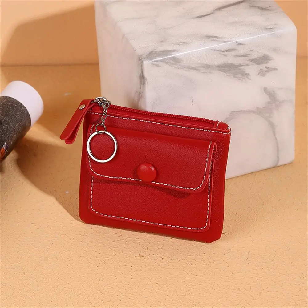 Wallet - Compact Design - PU Leather - Zipper Closure - Key Ring - Image 10