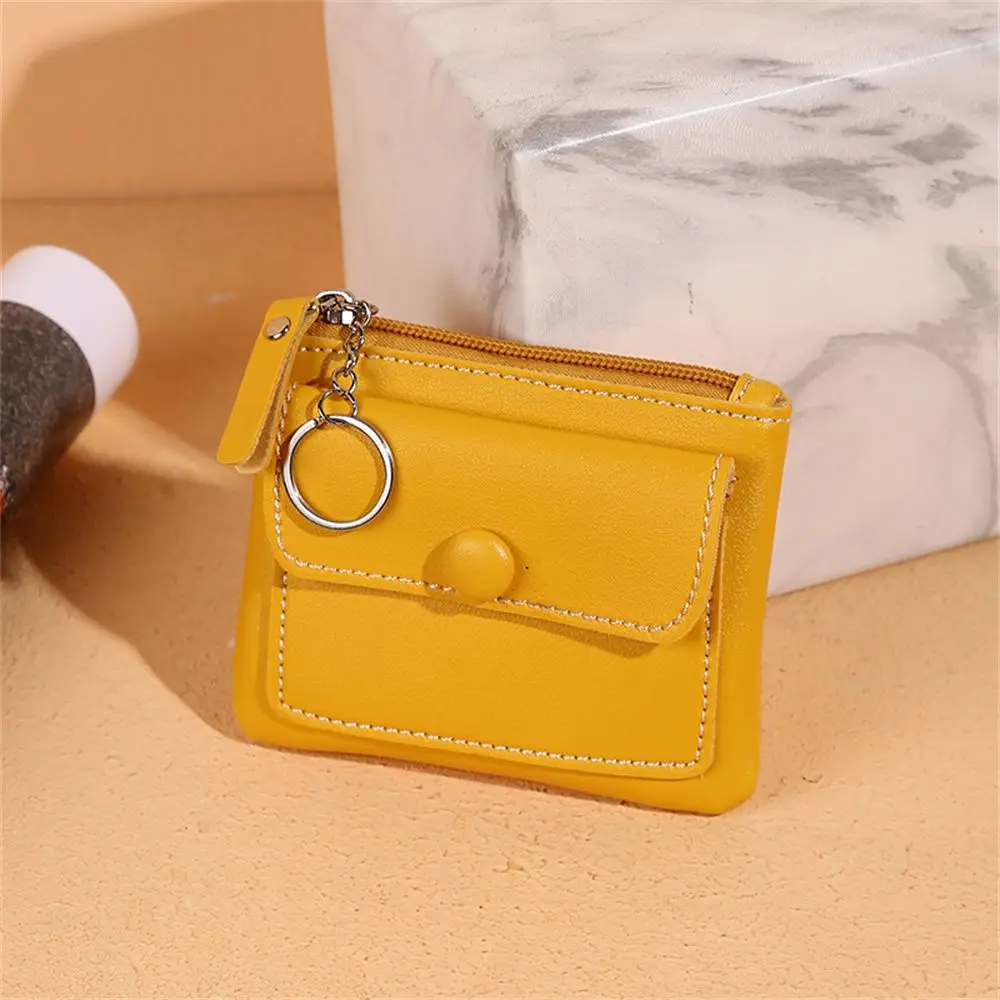 Wallet - Compact Design - PU Leather - Zipper Closure - Key Ring - Image 13