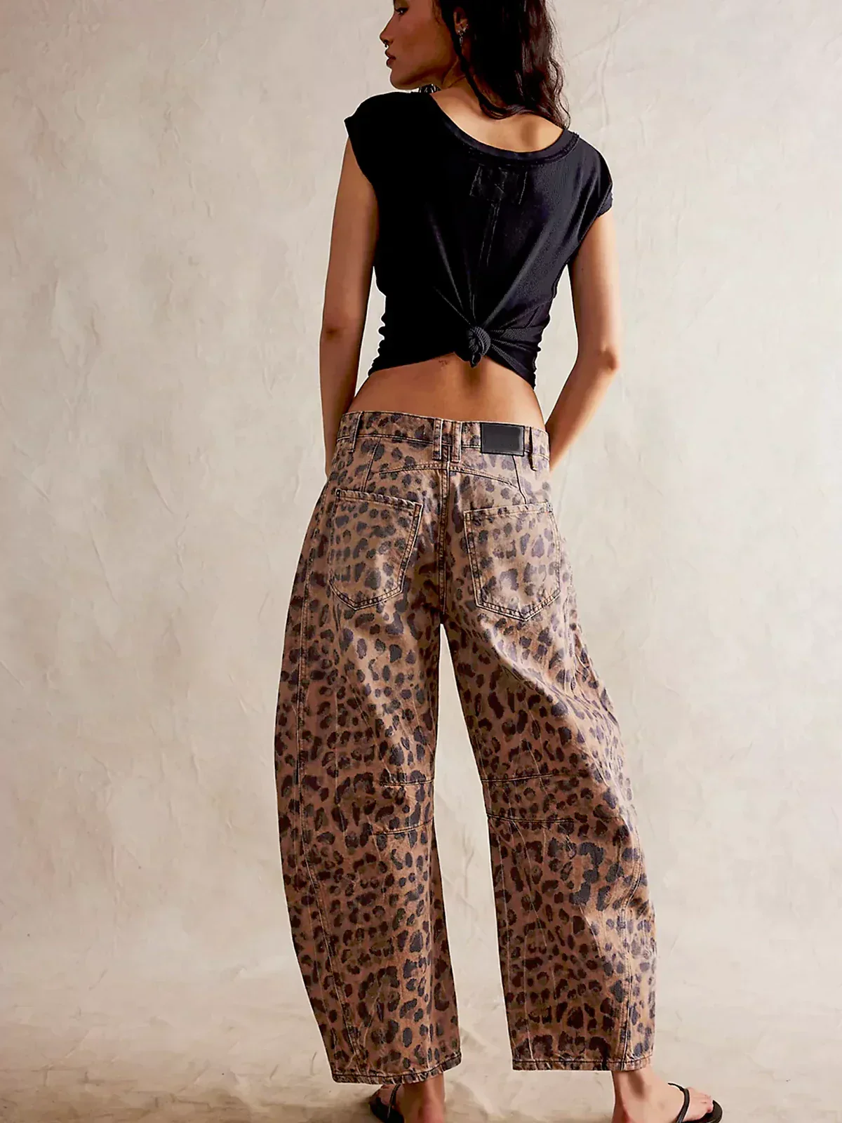 Ladies Pants - Wide Legs - High Waist - Comfortable Fit - Trendy Leopard Print - Image 5