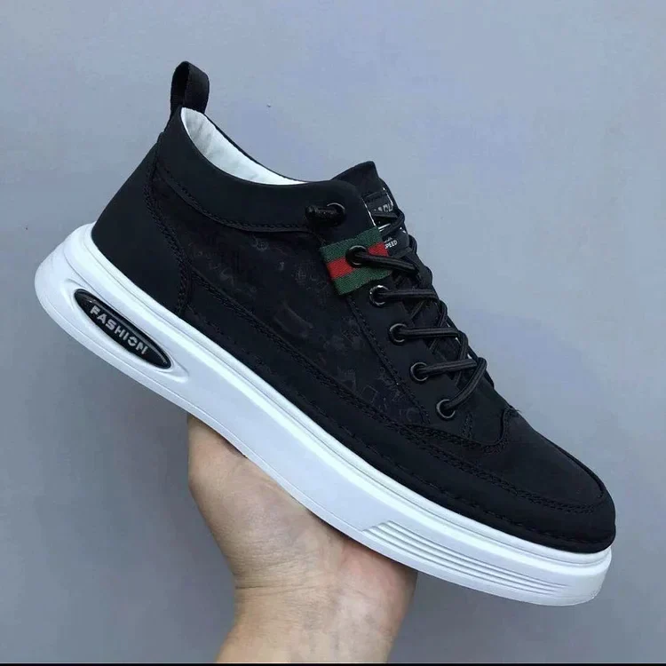 Men's Sneaker – Synthetic Leather & Textile – Rubber Sole – Casual Comfort Fit - Image 3