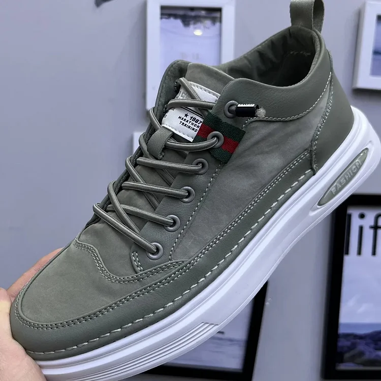 Men's Sneaker – Synthetic Leather & Textile – Rubber Sole – Casual Comfort Fit - Image 5