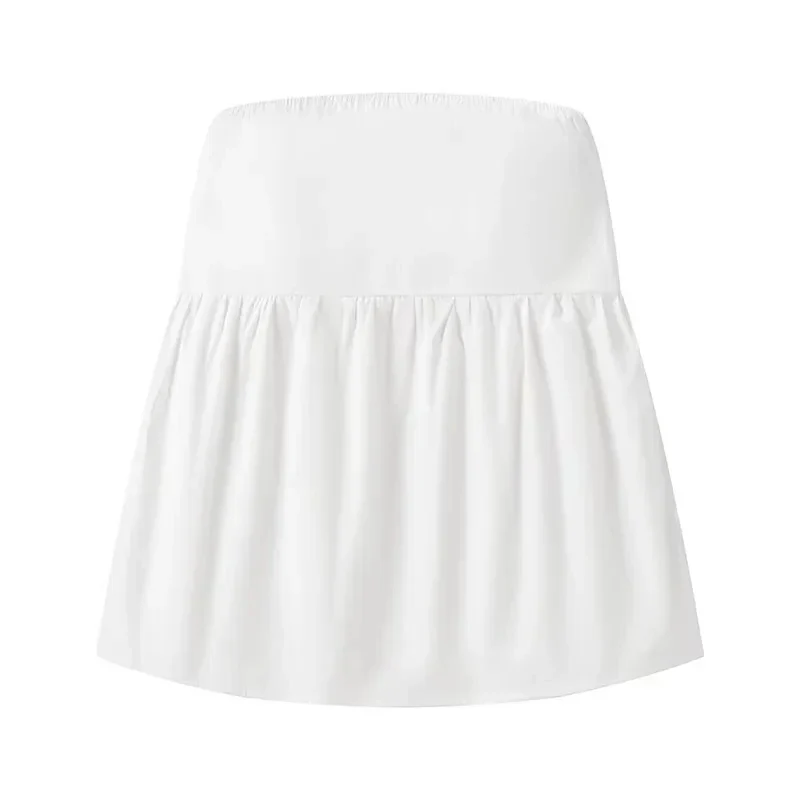 Ladies Peplum Top - Strapless Design - Fitted Model - Elegant Flared Fit - Image 3