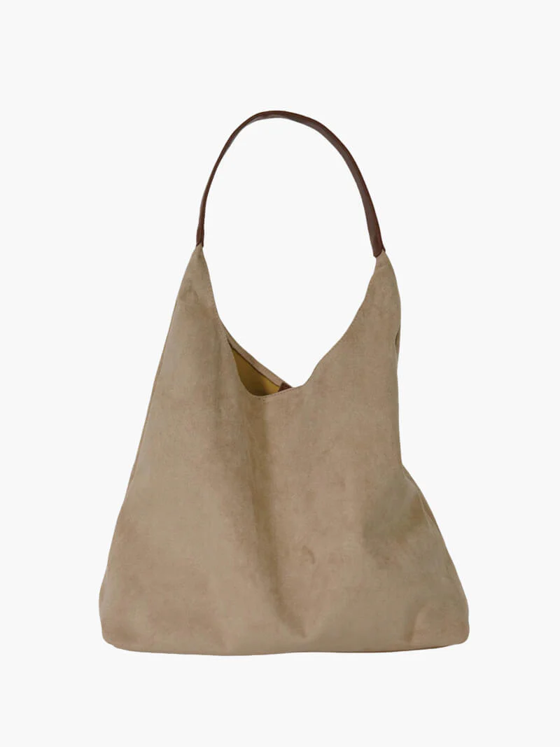 Ladies Shoulder Bag β Suede Hobo β Soft Unstructured Form β Spacious Casual Bag - Image 4