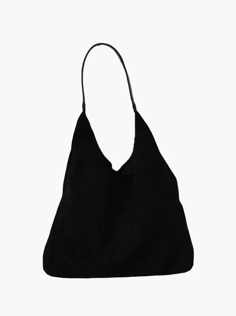 Ladies Shoulder Bag β Suede Hobo β Soft Unstructured Form β Spacious Casual Bag - Image 5
