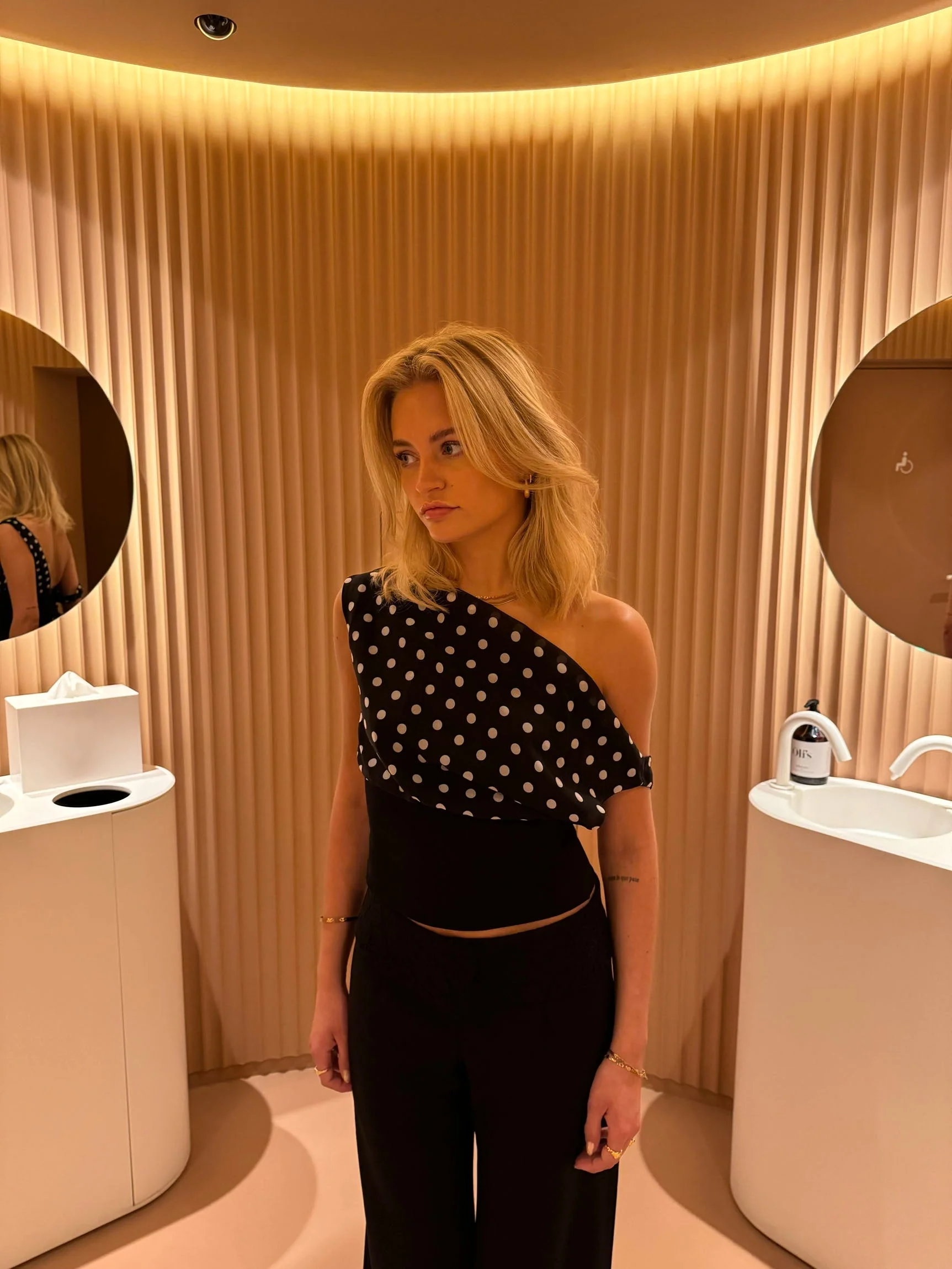 Lina - Polka Dotted Top | Playful & Elegant in Black-and-White - Image 15