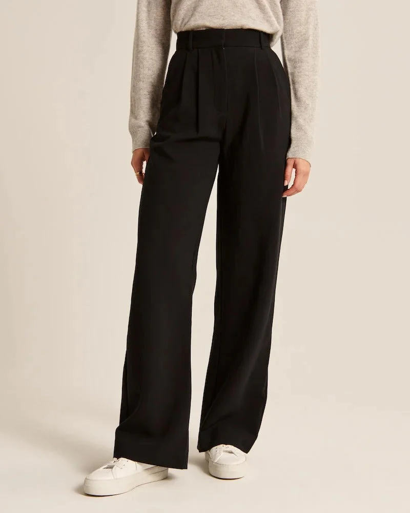 Fitted Ladies' Trousers With Wide Legs - Image 4