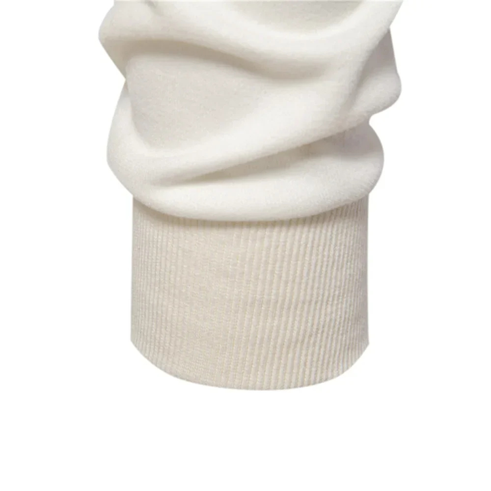 Men's Sweater - Half Zip - Cotton Blend - Ribbed Cuffs - Stand Up Collar - Chest Pocket With Button - Image 5