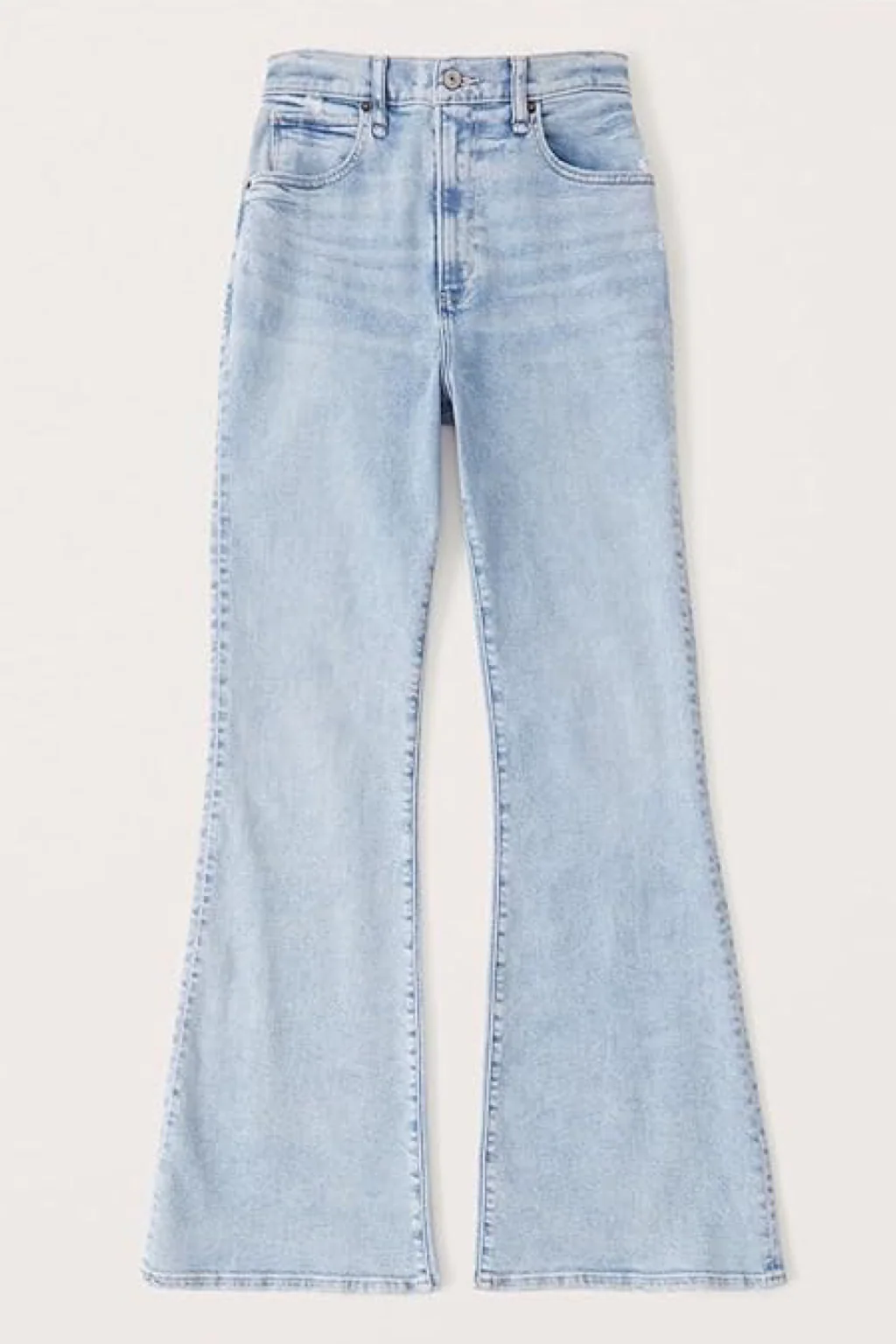 Ladies Flared Jeans - High Waist - Comfort Stretch - Vintage Fit - Denim Look - Image 5