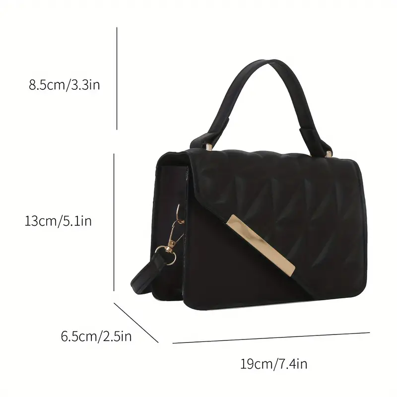 Checked Quilt - Crossbody Handbag - Image 5