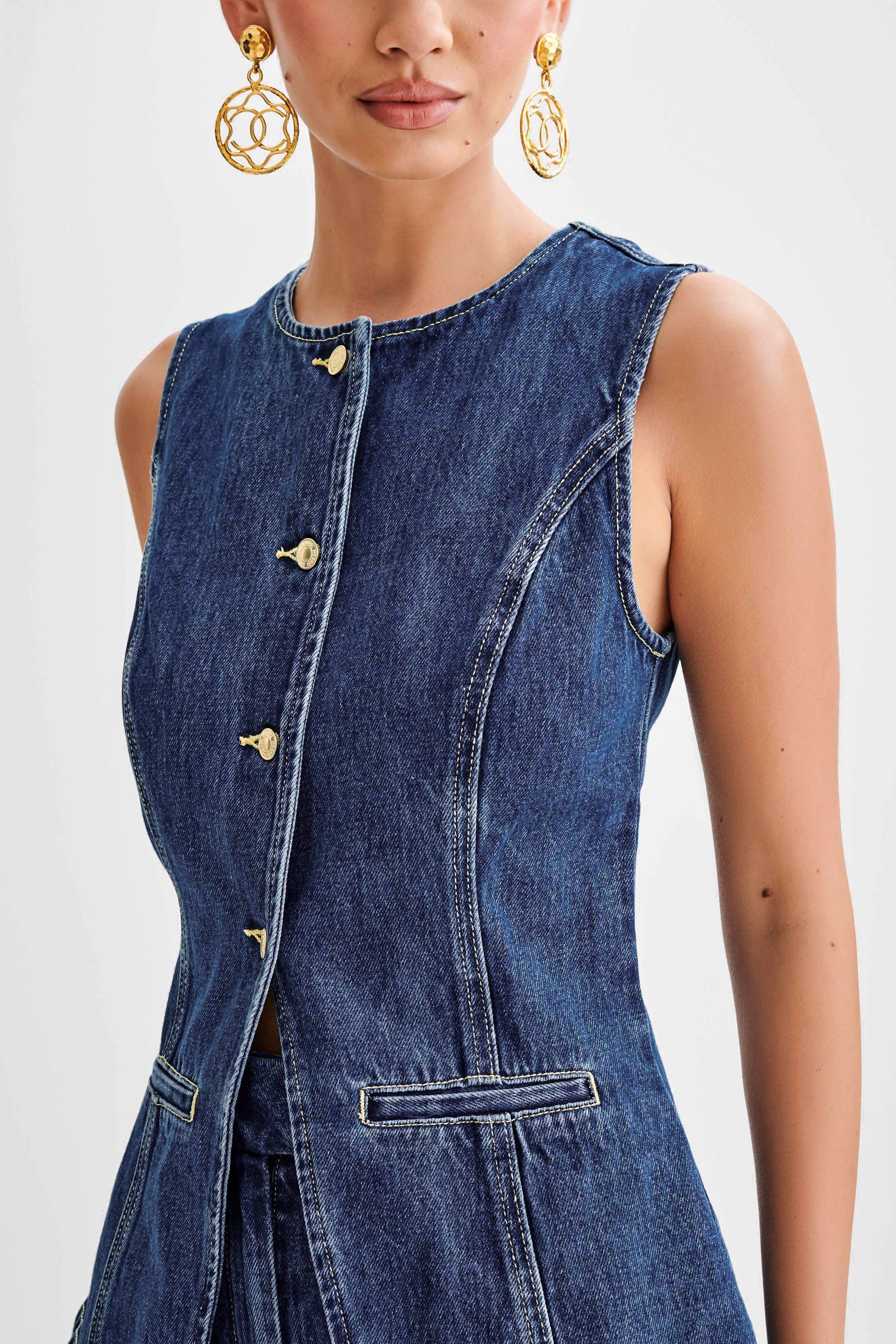 Gabrielle Trendy Denim Pants and Jacket - Image 2
