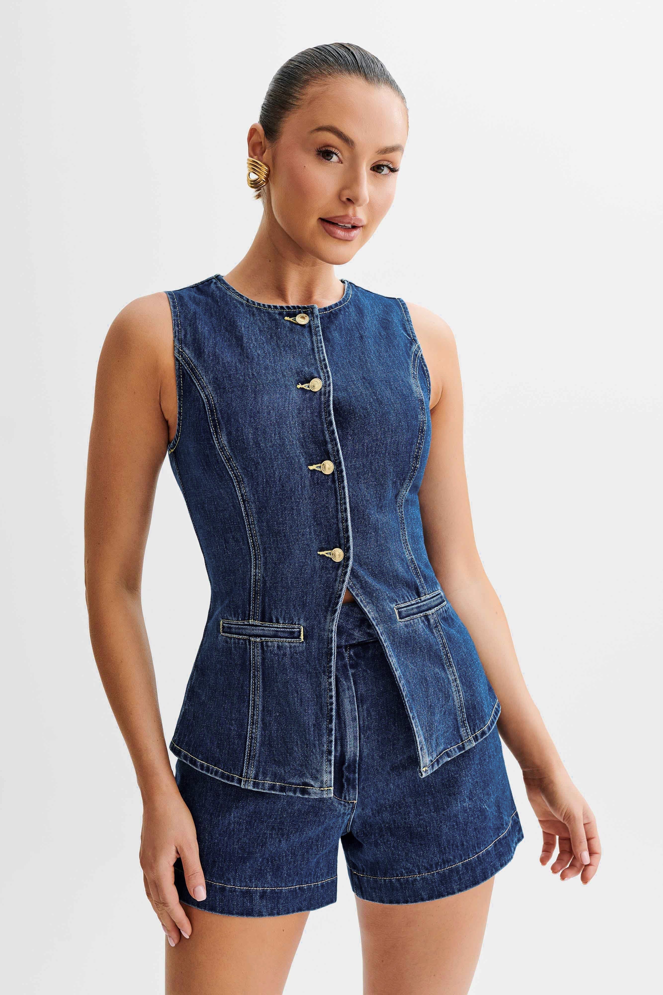 Gabrielle Trendy Denim Pants and Jacket - Image 5