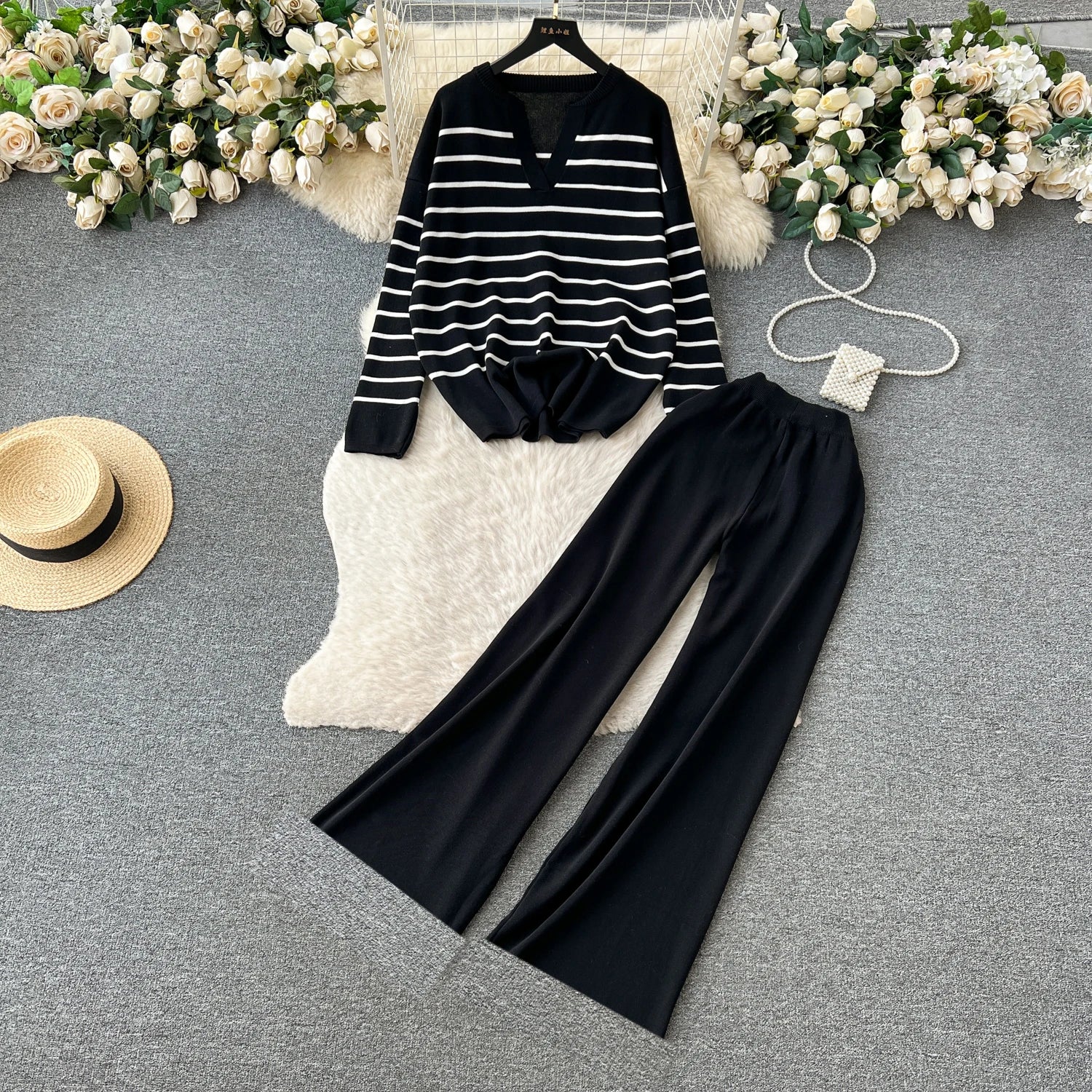 Striped Warm women's set - Image 3