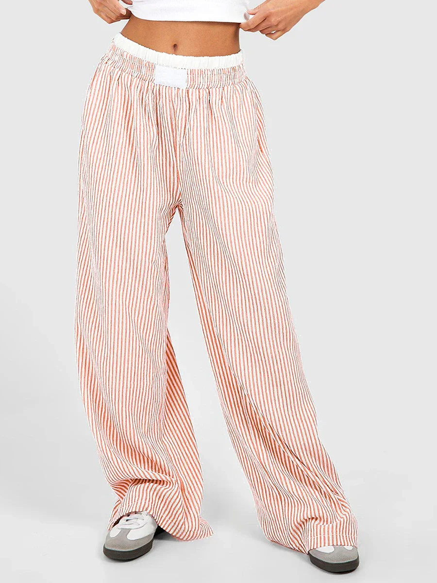 Striped lounge women's trousers - Image 3