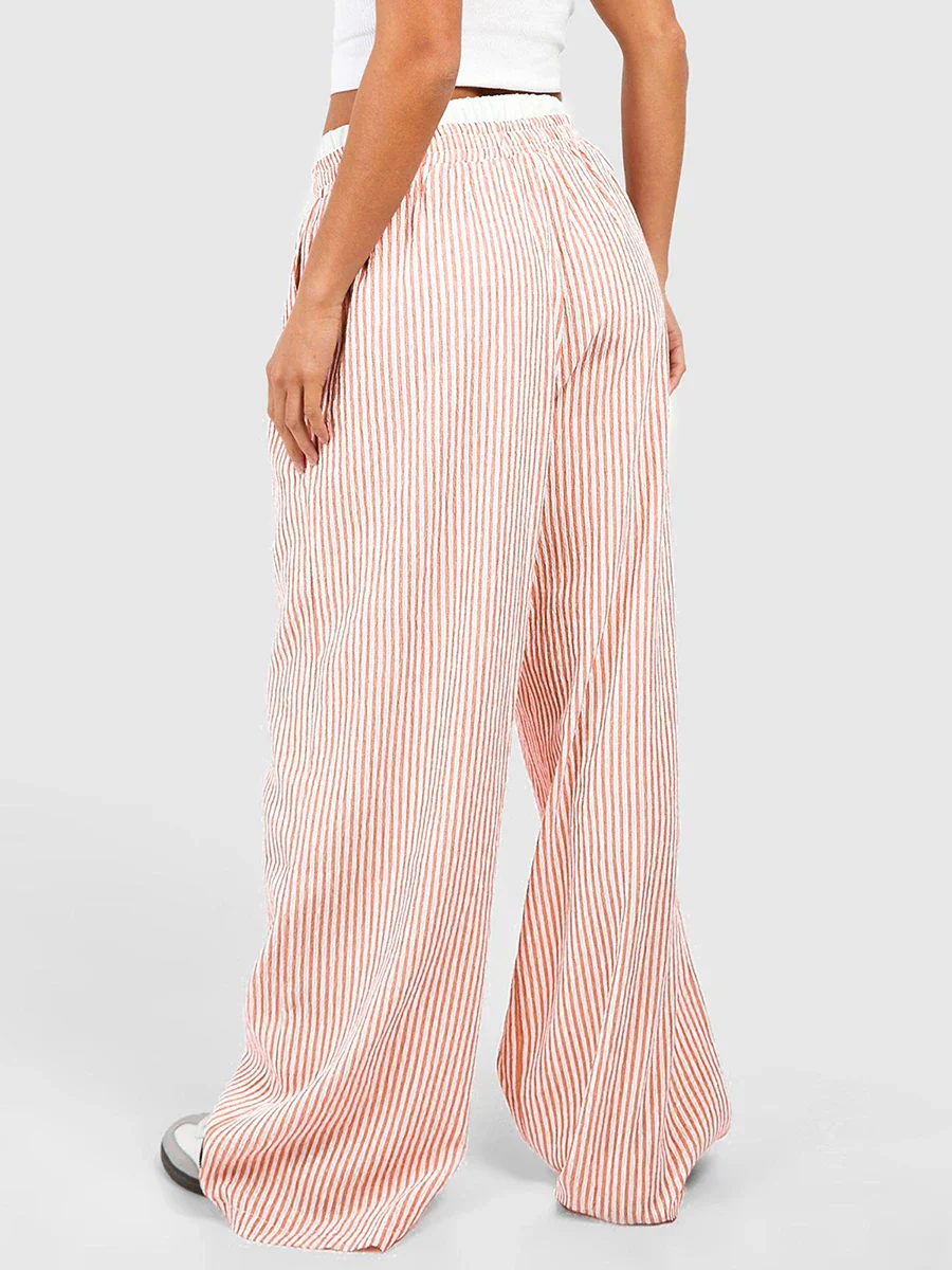 Striped lounge women's trousers - Image 4