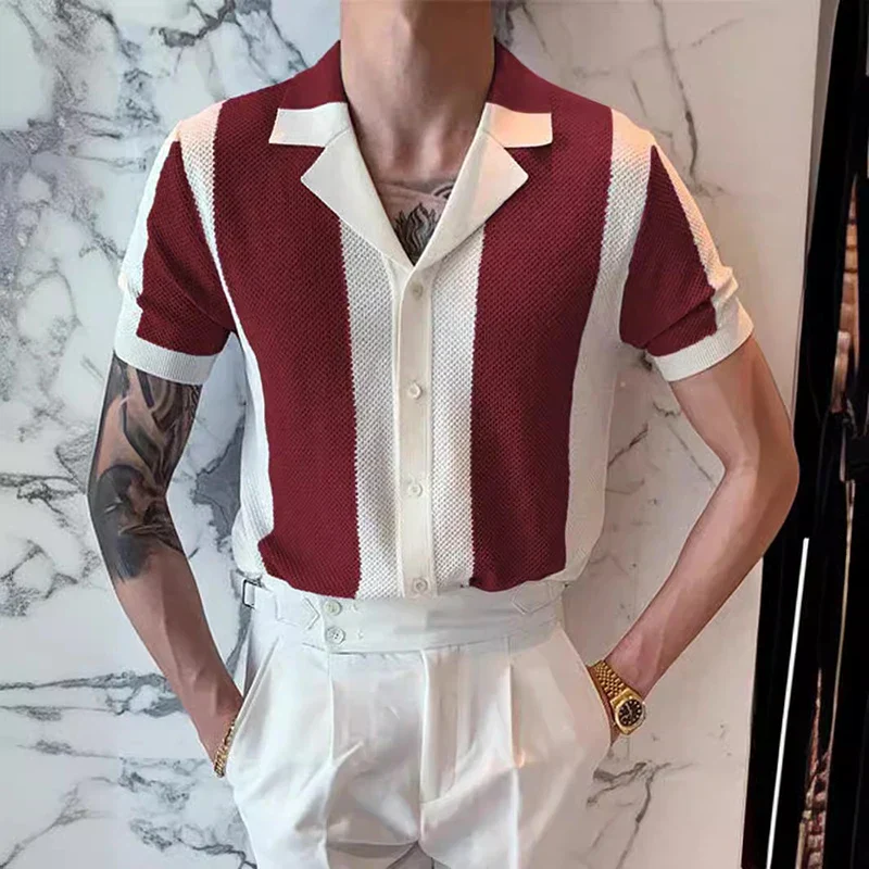 Striped Luxury Polo for Men - Image 2