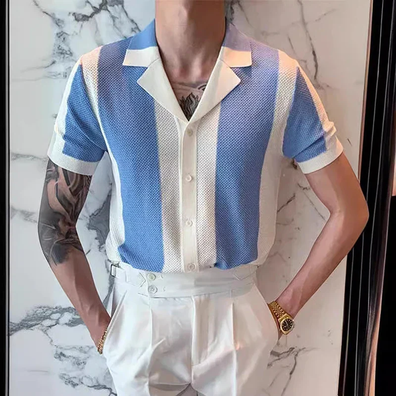 Striped Luxury Polo for Men - Image 3