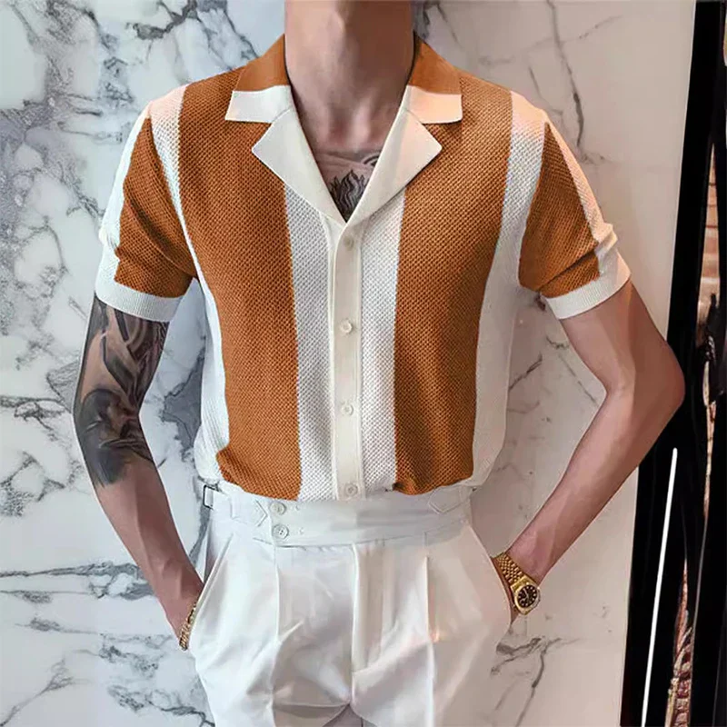 Striped Luxury Polo for Men - Image 4