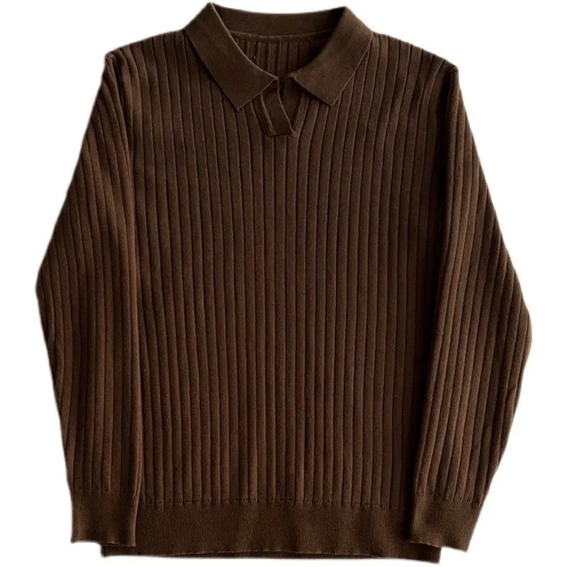 Striped Polo with Long sleeves for Men - Image 6